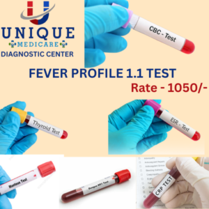 FEVER PROFILE 1.1 ( CBC,MP CARD, TYPHIDOT IGM, CRP RAPID, DENGUE NS 1 ANTIGEN)