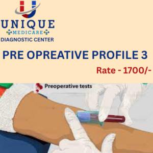 PRE OPERATIVE PROFILE 3 (CBC,BT,CT,B.GROUP,B.SUGAR,S.CREATININE,B.UREA,SGPT,ALP,S.BILIRUBIN,HIV,HBSAg,HCV,VDRL,URINE R/M)